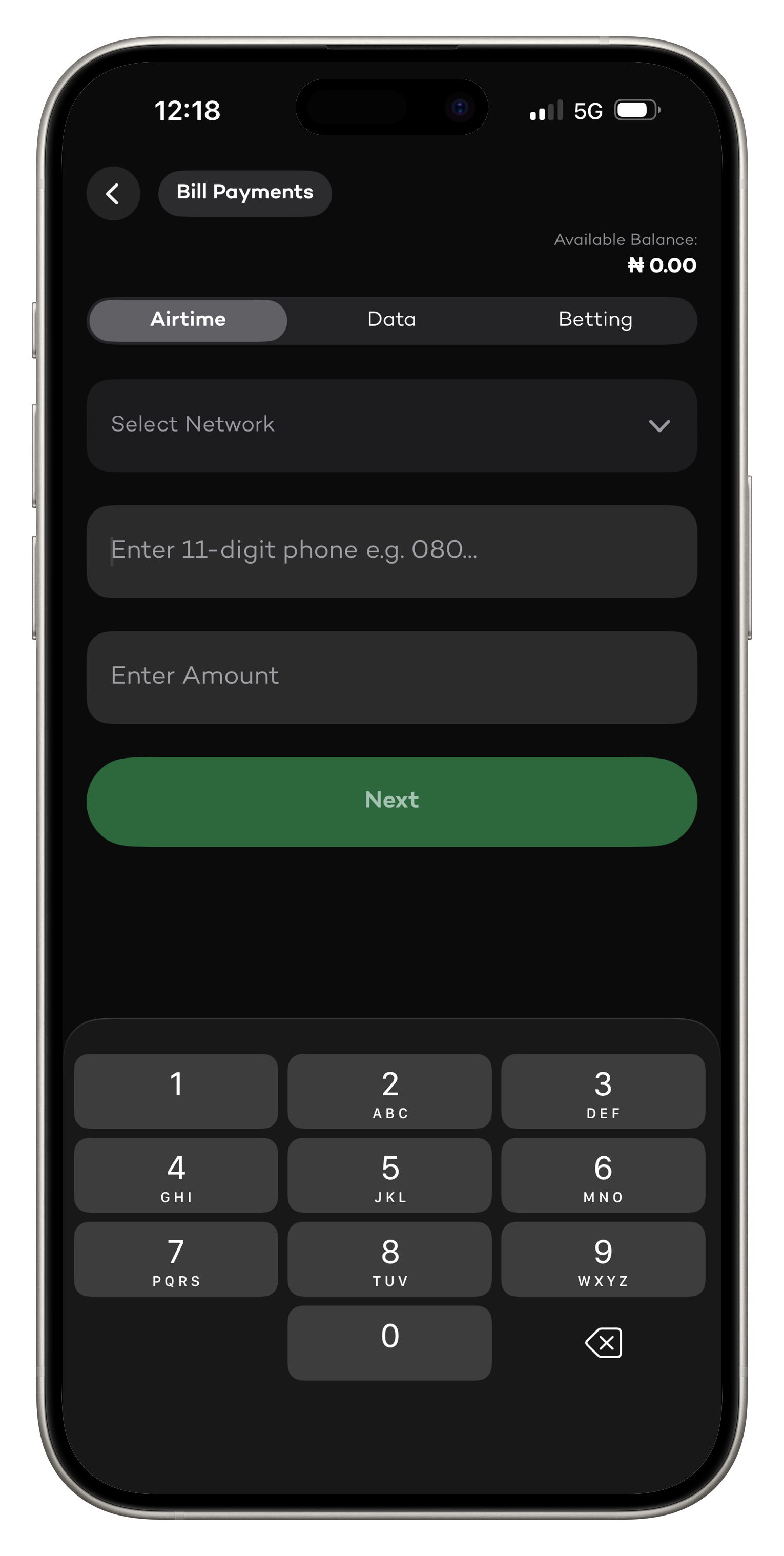 Bill Payment Preview